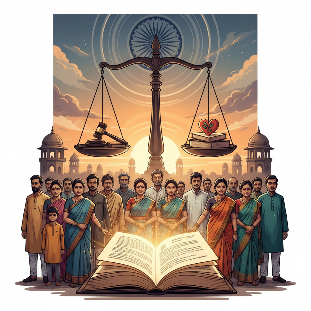 भारतीय संविधान के अनुसार मानव अधिकार (Human Rights as per Constitution of India)