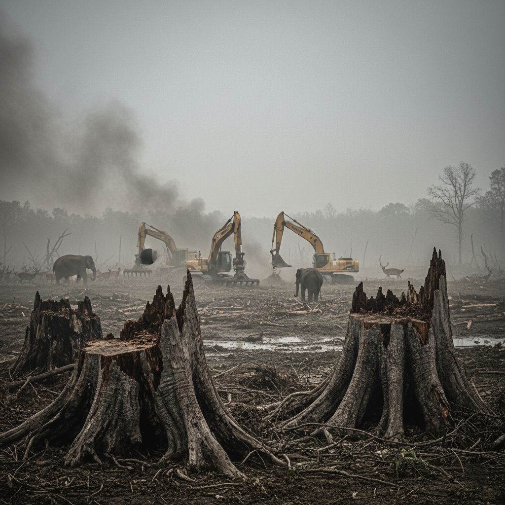 भारत में वनों की कटाई और वन्यजीव संकट: कारण, प्रभाव और समाधान