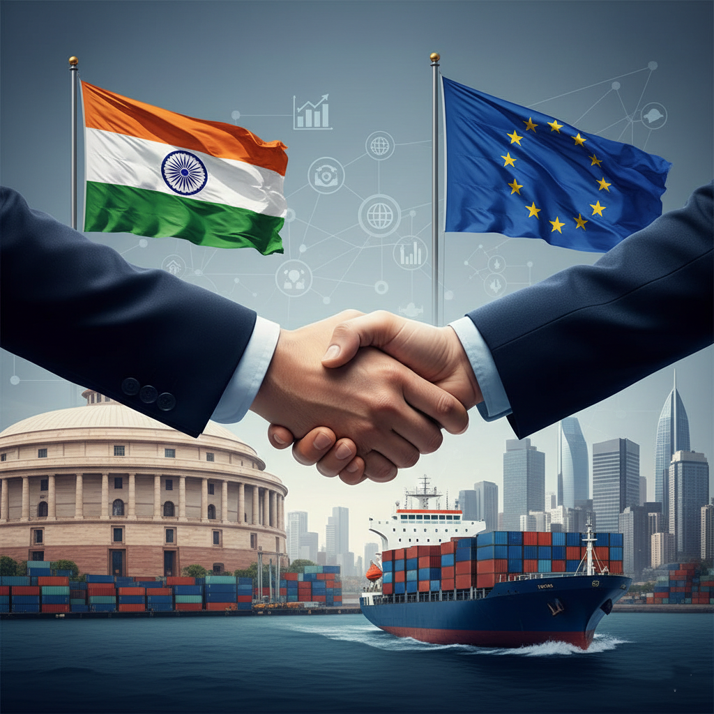 यूरोप के साथ फ्री ट्रेड एग्रीमेंट(FTA): भारत के लिए आर्थिक मौका या नई चुनौती?