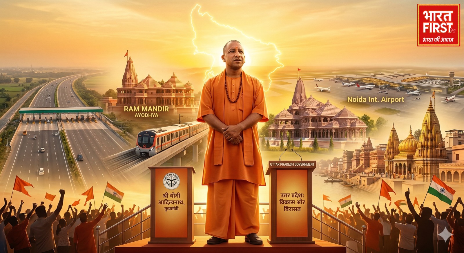 उत्तर प्रदेश में बदलाव की कहानी: CM योगी आदित्यनाथ के 9 वर्षों का सफर