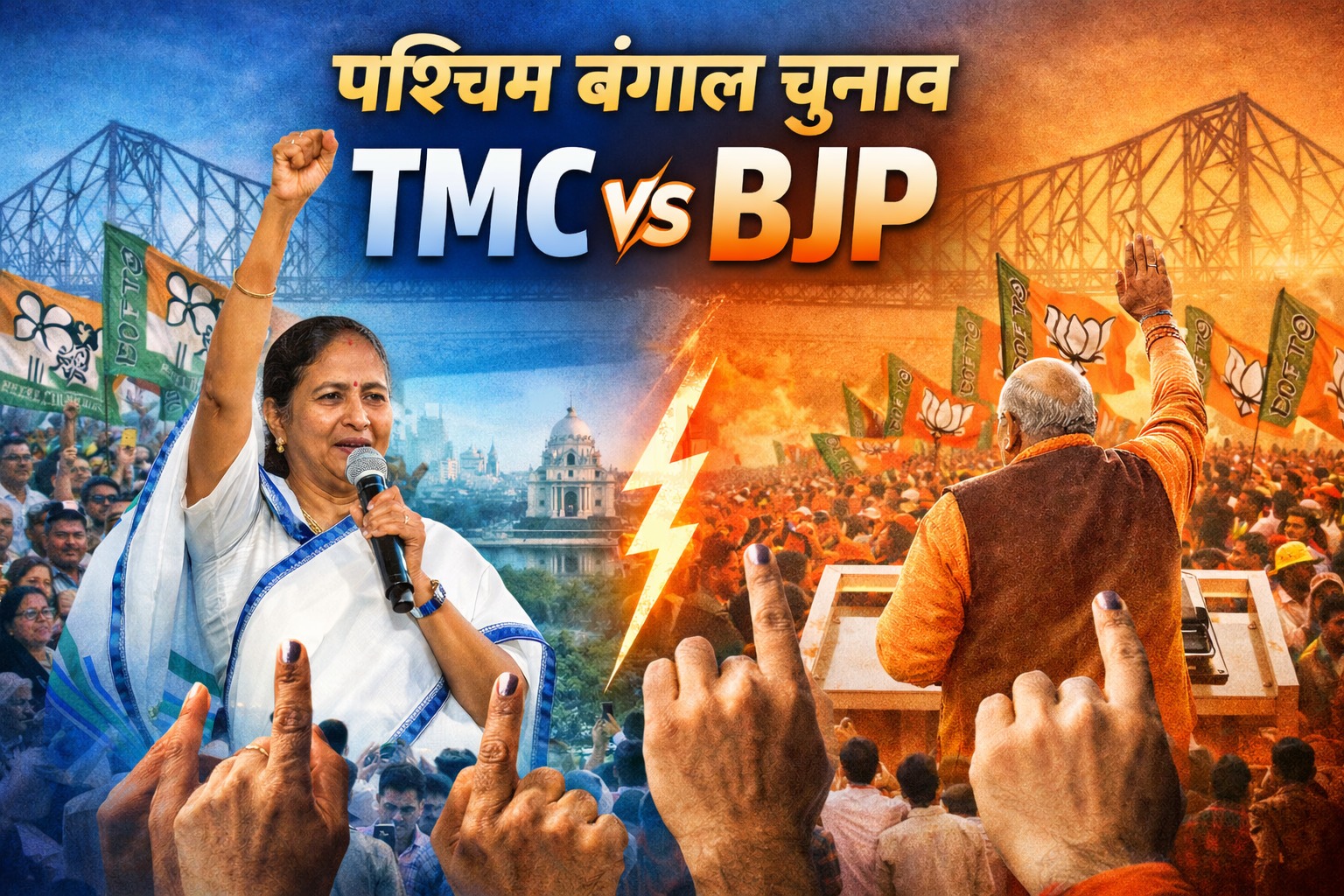 West Bengal Election : TMC vs BJP