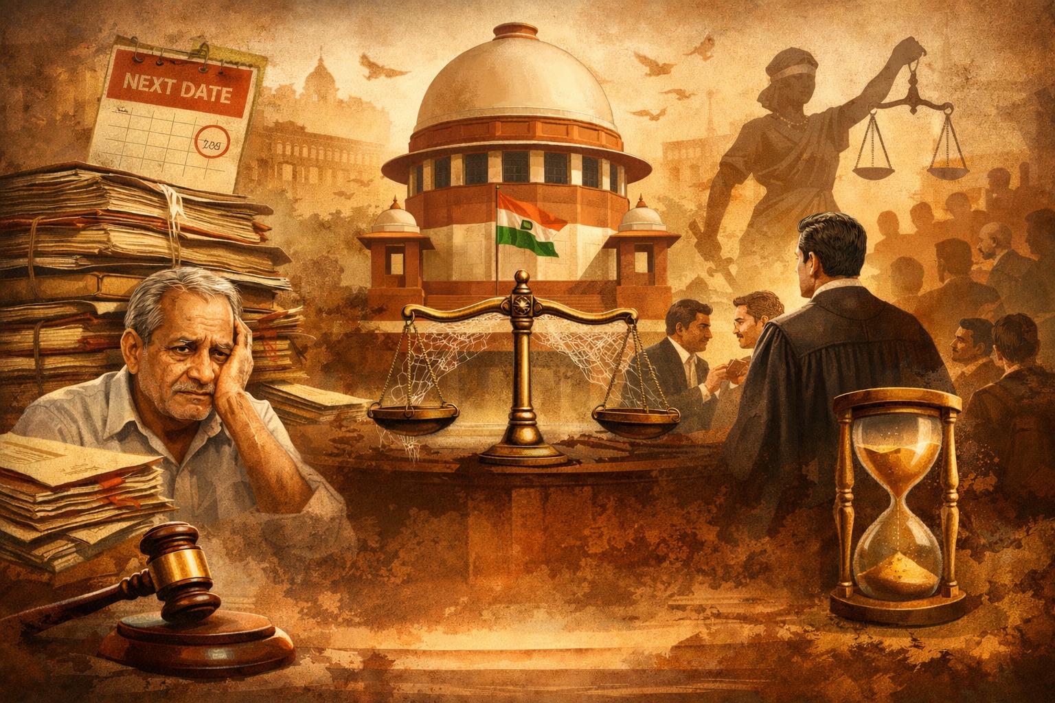 भारत की न्यायिक व्यवस्था और “तारीख़ पे तारीख़” का असर