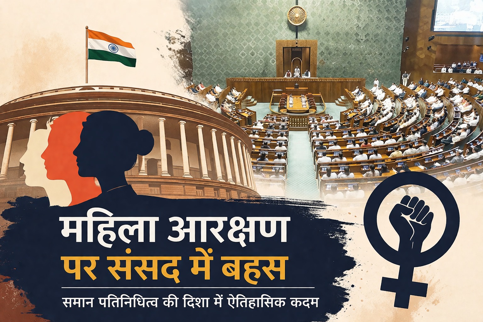 महिला आरक्षण पर संसद में बहस: समान प्रतिनिधित्व की दिशा में ऐतिहासिक कदम