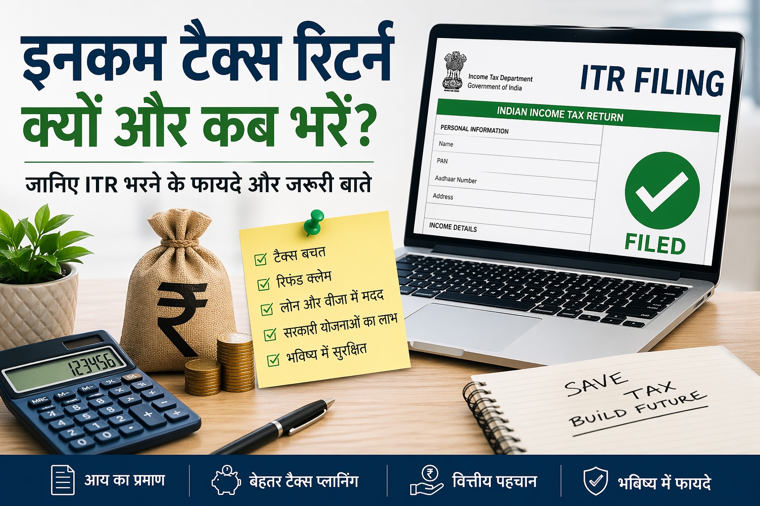 इनकम टैक्स रिटर्न (ITR) क्यों जरूरी है? पूरी जानकारी