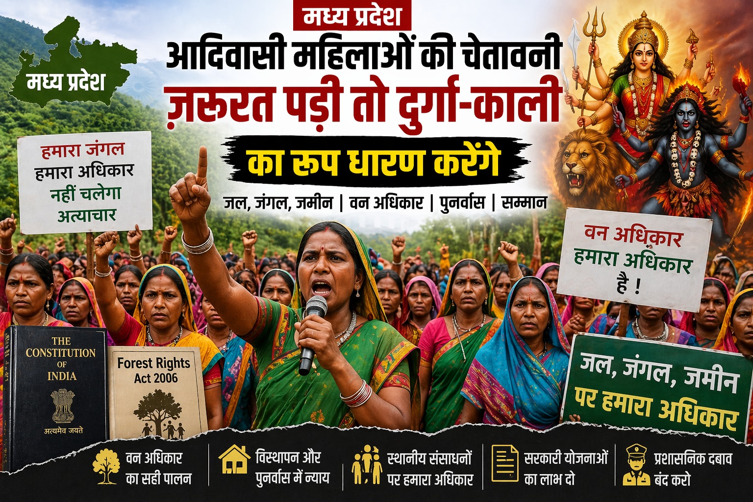 मध्य प्रदेश में आदिवासी महिलाओं का आंदोलन: चेतावनी के पीछे का पूरा सच