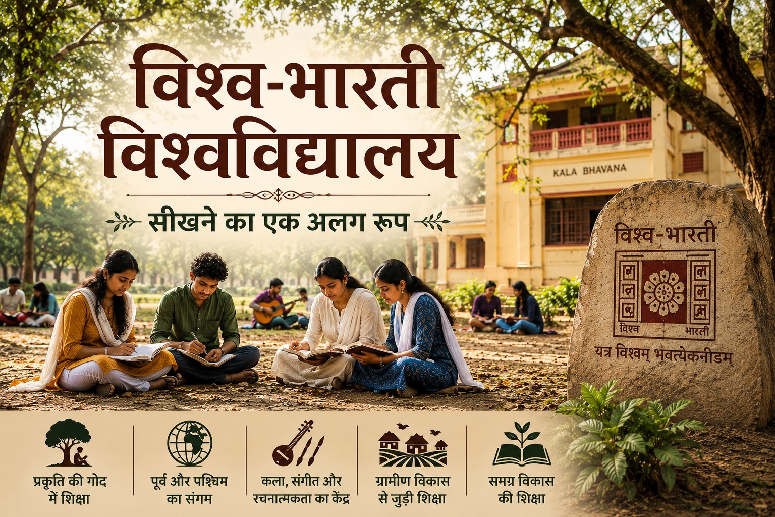 विश्व-भारती विश्वविद्यालय — सीखने का एक अलग रूप