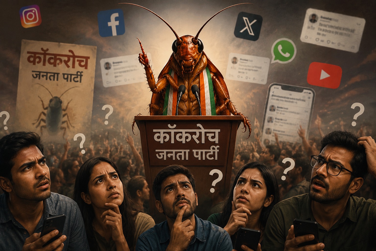 कॉकरोच जनता पार्टी: सच, मकसद और हकीकत – एक विस्तृत विश्लेषण