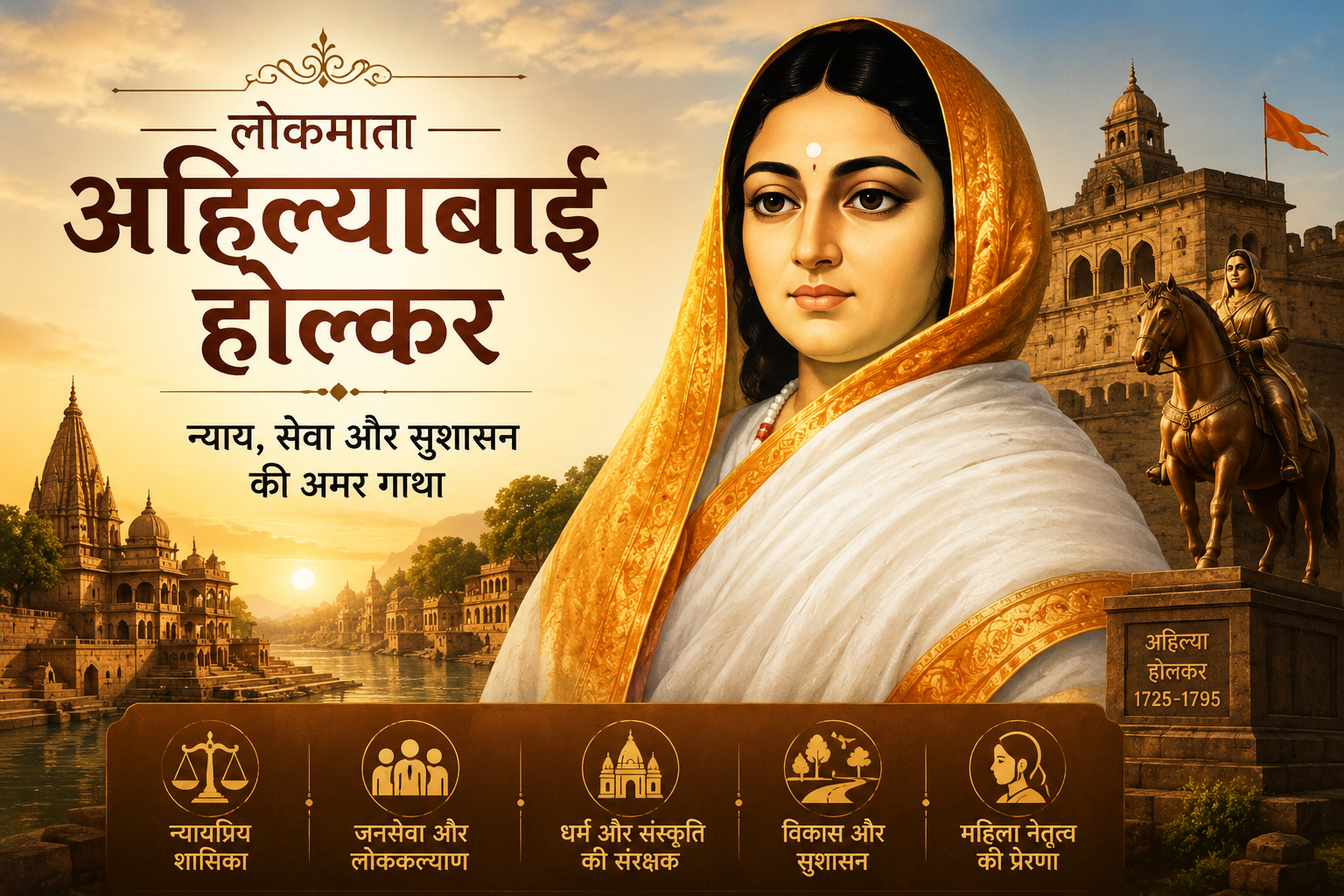 लोकमाता अहिल्याबाई होल्कर: न्याय, सेवा और सुशासन की अमर गाथा