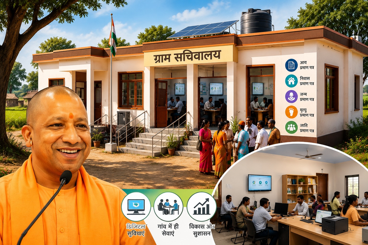 यूपी का ग्राम सचिवालय मॉडल बना देश की मिसाल, नीति आयोग ने किया स्वीकार: बोले मुख्यमंत्री योगी आदित्यनाथ