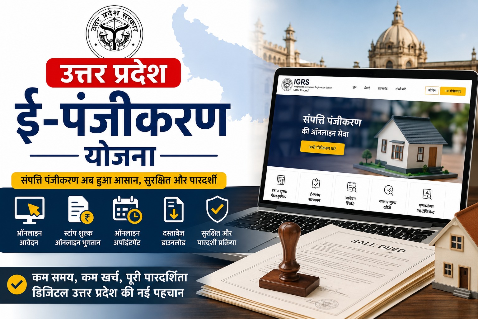 उत्तर प्रदेश ई-पंजीकरण योजना 2026: पूरी जानकारी, लाभ, पात्रता, आवेदन प्रक्रिया और आवश्यक दस्तावेज
